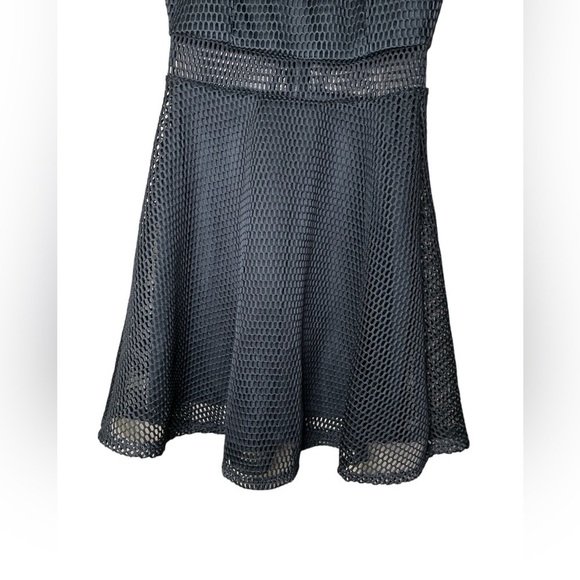 Miin Women’s Mesh Chiffon Formal A Line Dress Black Size Small - Picture 4 of 5